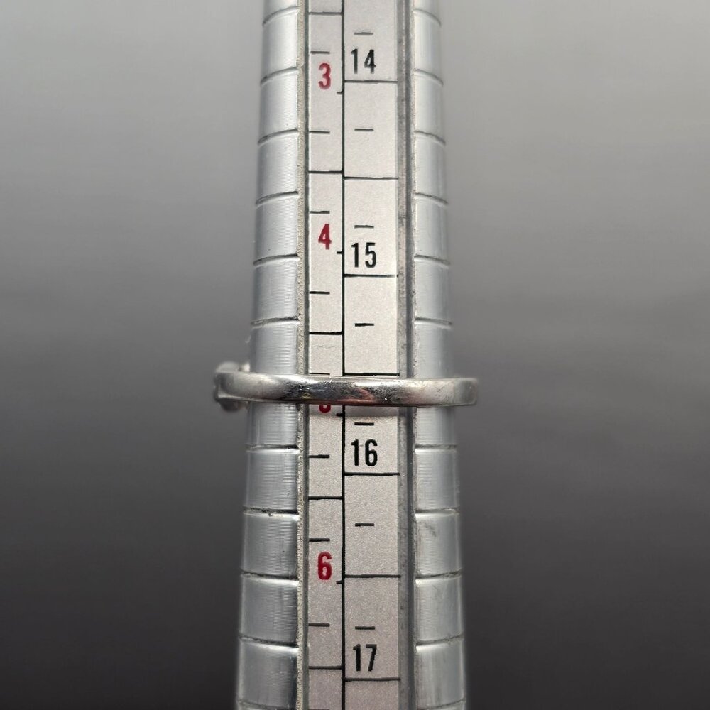 Sterling Silver Moldavite Statement Ring Size 5 Cathedral Setting Signed KYJ - Picture 10 of 15